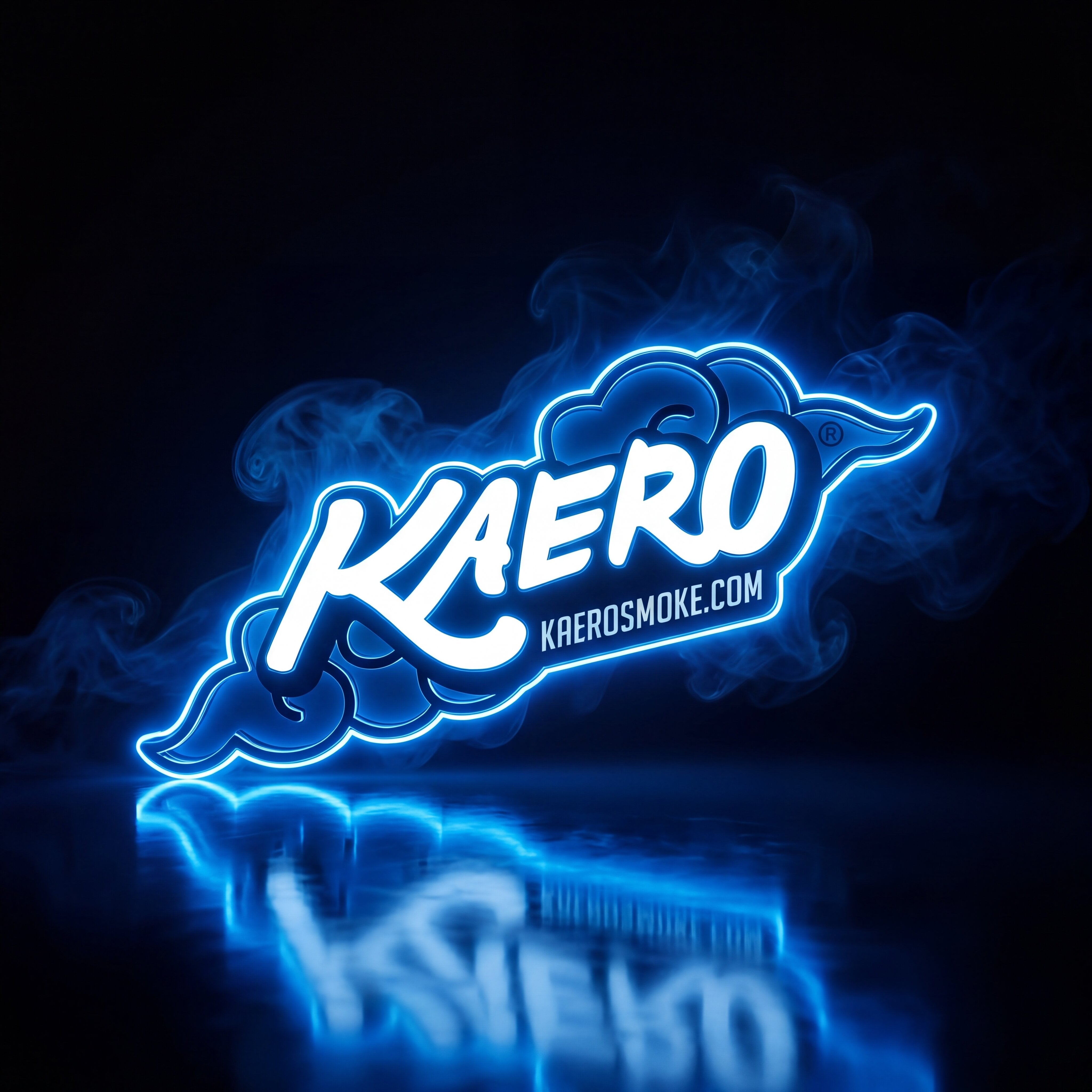 Kaero Smoke Neon Logo